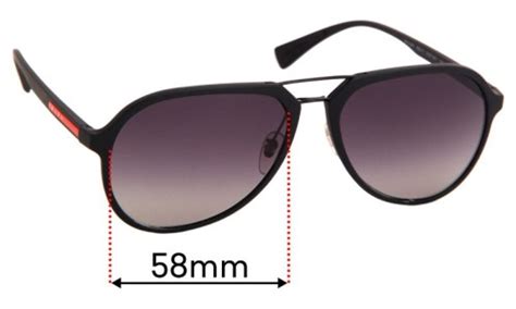 Replacement Lenses for Prada SPS05R 58mm by Sunglass Fix™